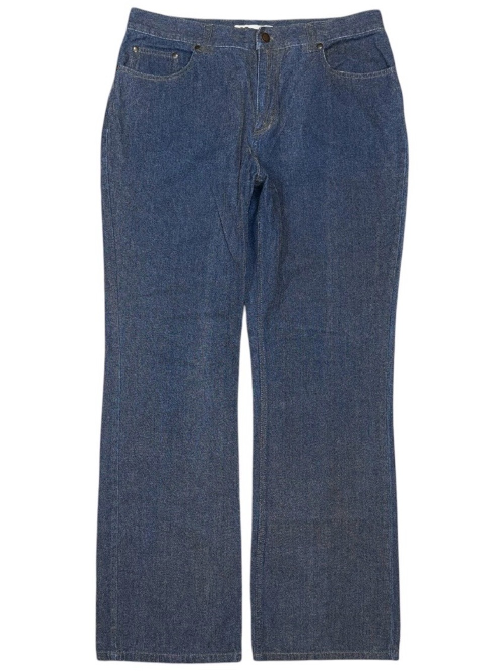 Vintage 90s Faded Glory Flocked Bootcut Jeans Women’s 12 Pants High Rise Retro